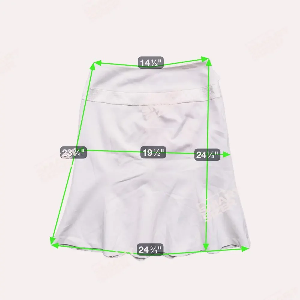 NWT Apostrophe Embroidered Flare Skirt 6 Ivory Coquette Romantic Old Money - Picture 7 of 7